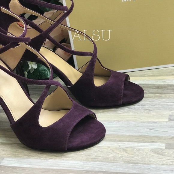 Michael Kors Chantelle Sandal Suede Damson W - Picture 5 of 7